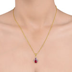 Load image into Gallery viewer, Sovereign Teardrop Pendant in 18 Kt