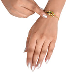 Load image into Gallery viewer, Contemporary Navratna Bracelet in 18 Kt