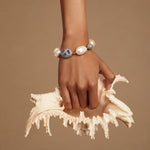 Load image into Gallery viewer, Victorian Baroque Pearl & Tanzanite Bracelet