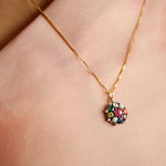 Load image into Gallery viewer, Celestial Navratna Victorian Pendant
