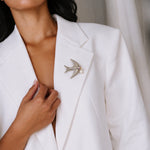 Load image into Gallery viewer, Victorian Diamond Bird Brooch