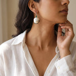 Load image into Gallery viewer, Victorian Emerald & Pearl Drop Earrings