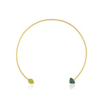 Load image into Gallery viewer, Dual Side Enamel Gold Hasli in 18 Kt