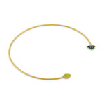 Load image into Gallery viewer, Dual Side Enamel Gold Hasli in 18 Kt