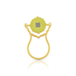 Load image into Gallery viewer, Enamel Medallion Gold Ring in 18 Kt