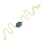 Load image into Gallery viewer, Oceanline Enamel Gold Bracelet in 18 Kt