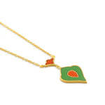 Load image into Gallery viewer, Dual-Side Enamel Drop Necklace