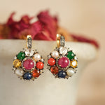 Load image into Gallery viewer, Celestial Navratna Victorian Earrings