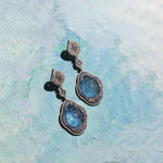 Load image into Gallery viewer, Celeste Aqua Victorian Silver-Gold Drops