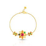 Load image into Gallery viewer, Navratna Surya Bloom Bracelet in 18 Kt
