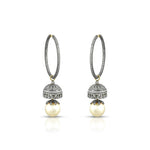 Load image into Gallery viewer, Victorian Pearl Jhumka Hoops