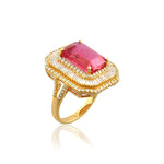 Load image into Gallery viewer, Royal Ember Ring in 18 Kt