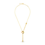 Load image into Gallery viewer, Navratna Circle Pendant Necklace in 18 Kt