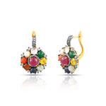 Load image into Gallery viewer, Celestial Navratna Victorian Earrings