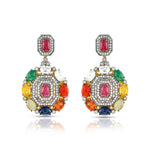 Load image into Gallery viewer, Royal Navratna Victorian Earrings