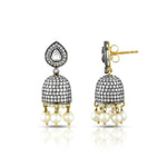 Load image into Gallery viewer, Victorian Diamond Jhumka Earrings