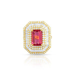 Load image into Gallery viewer, Grand Rubellite Ring in 18 Kt