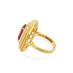 Load image into Gallery viewer, Grand Rubellite Ring in 18 Kt