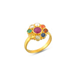 Load image into Gallery viewer, Heritage Navratna Ring in 18 Kt