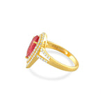 Load image into Gallery viewer, Empress Flame Ring in 18 Kt