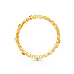 Load image into Gallery viewer, Classic Navratna Openable Bangle in 18 Kt