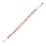 Load image into Gallery viewer, Rose Gold Multi Sapphire Bracelet in 18 Kt