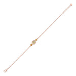 Load image into Gallery viewer, Sunlit Sapphire Rose Gold Bracelet in 18 Kt