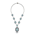 Load image into Gallery viewer, Ocean Crest Silver-Gold Victorian Statement Necklace