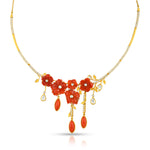 Load image into Gallery viewer, Coral Garden Diamond Gold Necklace Set in 18 Kt