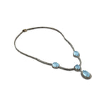 Load image into Gallery viewer, Ocean Drop Silver-Gold Victorian Necklace