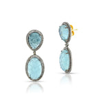 Load image into Gallery viewer, Ocean Petal Silver-Gold Victorian Drops