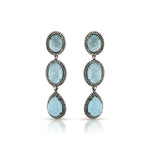 Load image into Gallery viewer, Ocean Oval Silver-Gold Victorian Drops