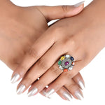 Load image into Gallery viewer, Royal Navratna Victorian Ring
