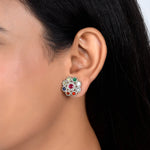 Load image into Gallery viewer, Navratna Blossom Victorian Studs
