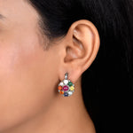 Load image into Gallery viewer, Celestial Navratna Victorian Earrings
