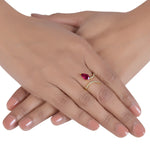 Load image into Gallery viewer, Serpentine Rose Ring in 18 Kt
