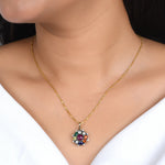 Load image into Gallery viewer, Celestial Navratna Victorian Pendant
