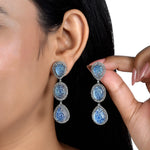 Load image into Gallery viewer, Ocean Tier Silver-Gold Victorian Drops
