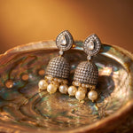 Load image into Gallery viewer, Victorian Diamond Jhumka Earrings
