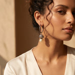 Load image into Gallery viewer, Victorian Pearl Jhumka Hoops
