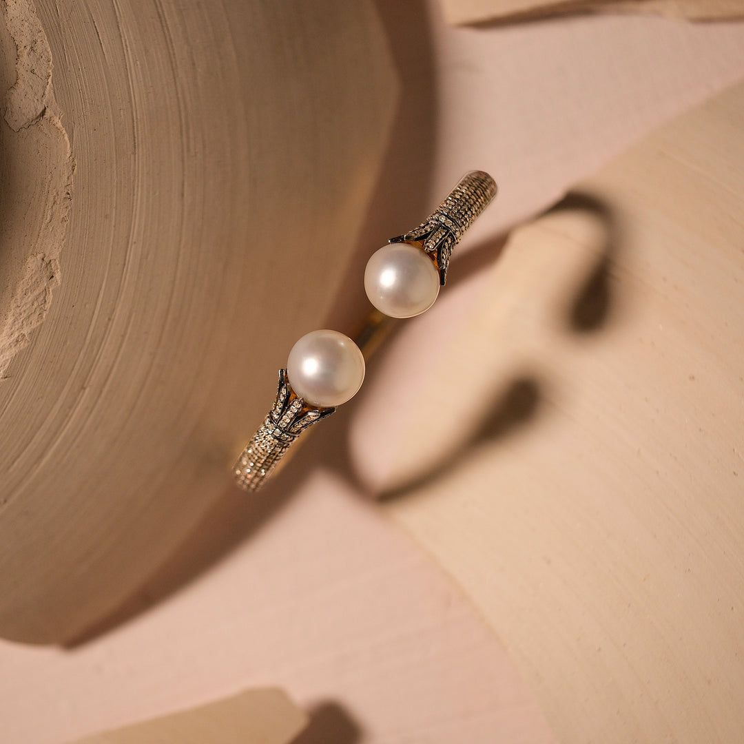 Victorian Double Pearl Cuff