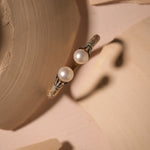 Load image into Gallery viewer, Victorian Double Pearl Cuff
