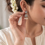 Load image into Gallery viewer, Victorian Diamond Jhumka Earrings
