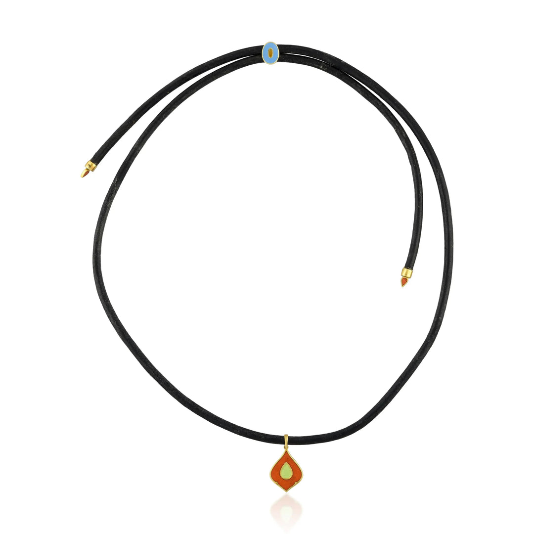 Dual Aura Gold Necklace in 18 Kt