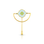 Load image into Gallery viewer, Aqua Garden Enamel Brooch in 18 Kt
