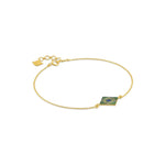 Load image into Gallery viewer, Prism Square Enamel Gold Bracelet in 18 Kt
