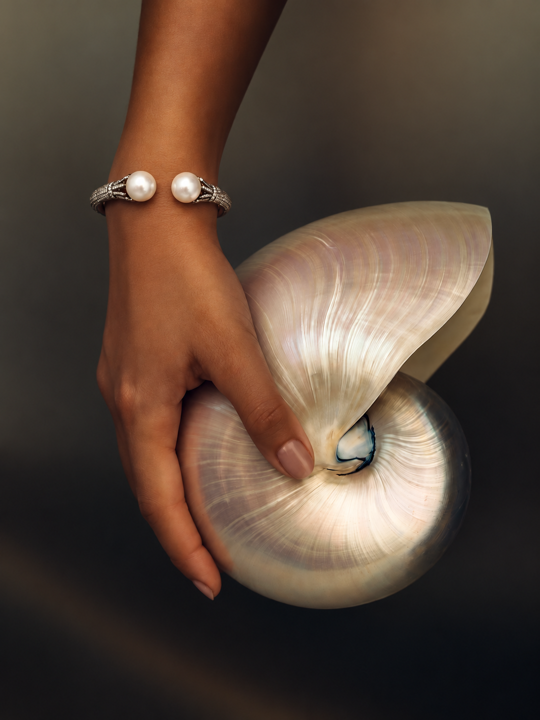 Victorian Double Pearl Cuff