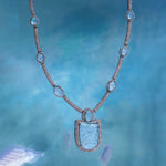 Load image into Gallery viewer, Ocean Frame Silver-Gold Victorian Necklace
