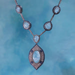 Load image into Gallery viewer, Ocean Crest Silver-Gold Victorian Statement Necklace
