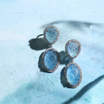Load image into Gallery viewer, Ocean Petal Silver-Gold Victorian Drops
